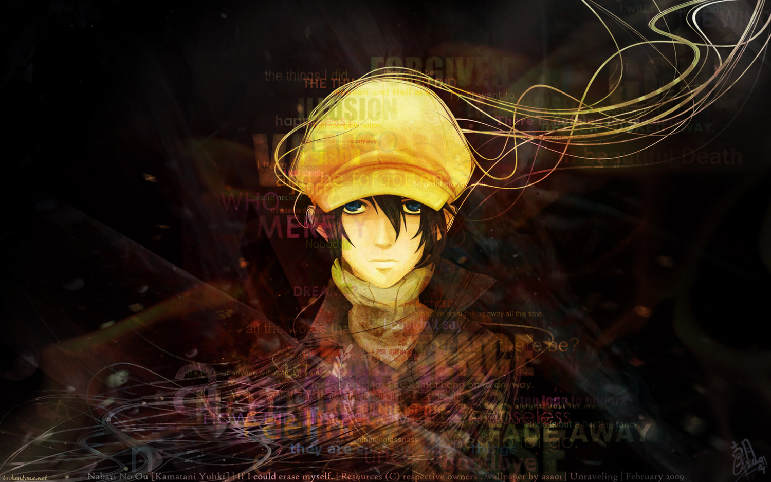 all_male, male, nabari_no_ou, signed, watermark, wings, yoite