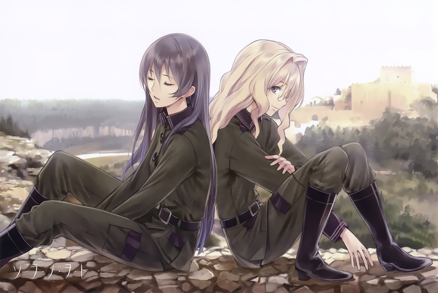 boots, filicia_heideman, kazumiya_rio, kishida_mel, long_hair, sora_no_woto, uniform