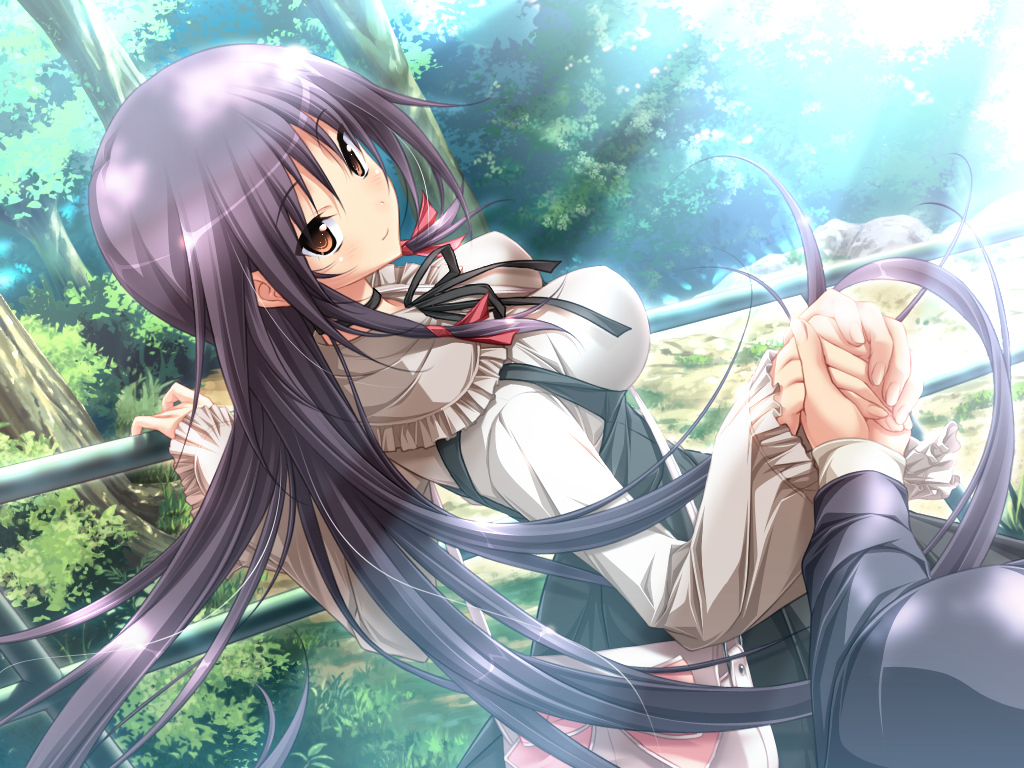 black_hair, brown_eyes, game_cg, kasuga_iori, koku, mirai_nostalgia