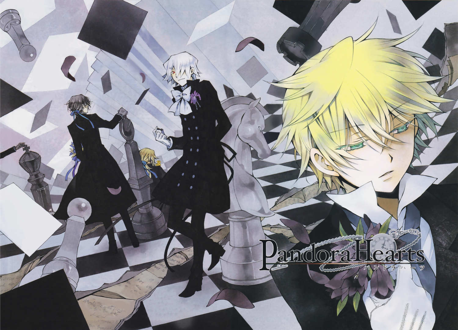 gilbert_nightray, oz_vessalius, pandora_hearts, scan, vincent_nightray, xerxes_break