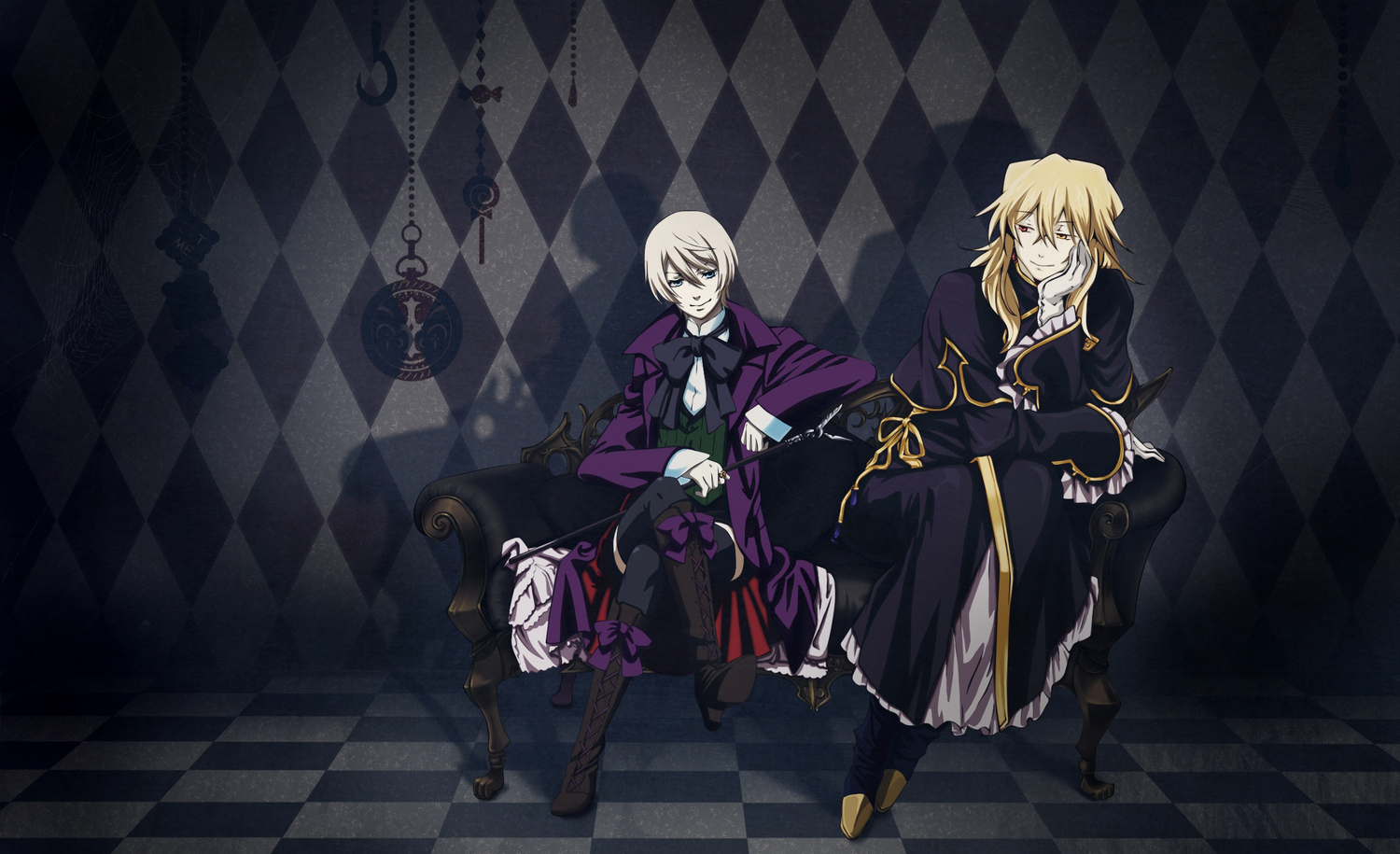 all_male, alois_trancy, blonde_hair, crossover, kuroshitsuji, male, pandora_hearts, vincent_nightray