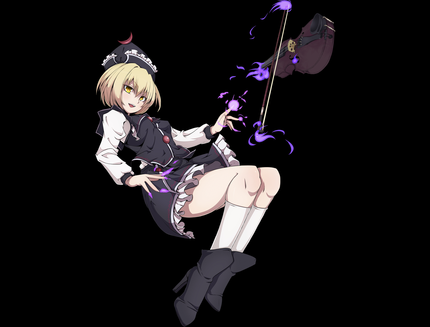 lunasa_prismriver, nikka, touhou, transparent