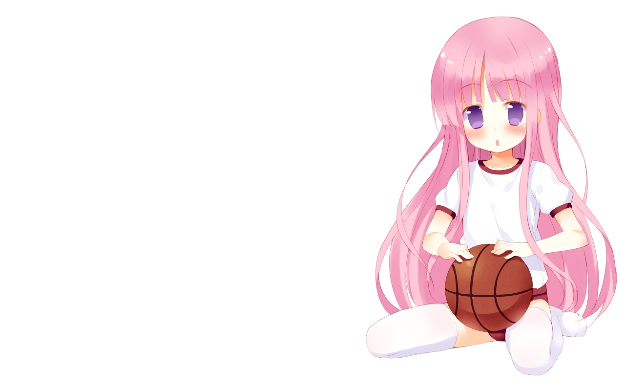 aliasing, ball, basketball, bloomers, blush, gym_uniform, hakamada_hinata, loli
