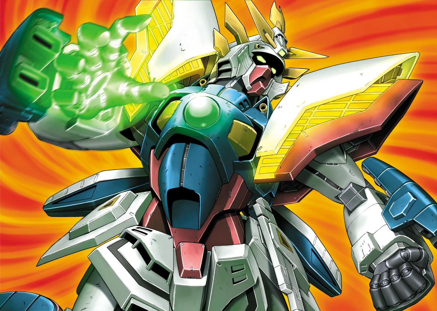 jpeg_artifacts, mecha, mobile_fighter_g_gundam, mobile_suit_gundam, snip