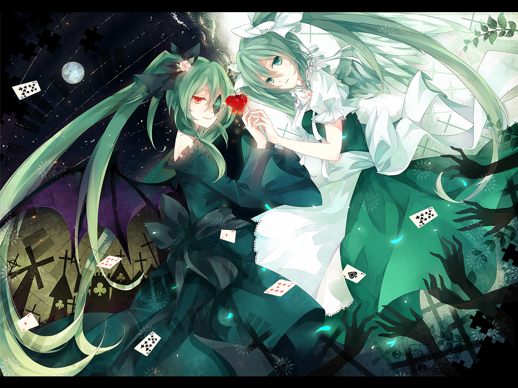 alice_human_sacrifice_(vocaloid), dhiea, dress, hatsune_miku, vocaloid
