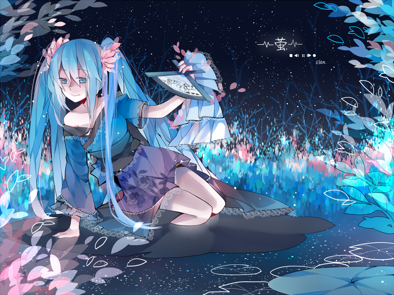 hatsune_miku, tang_elen, vocaloid
