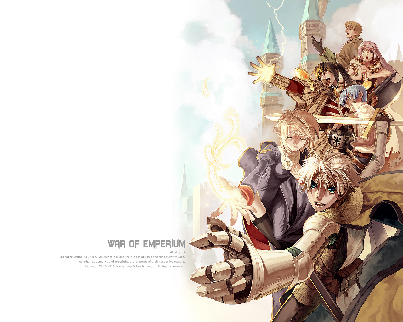 bard, blacksmith, grand_youkan, knight_(ragnarok_online), monk, pointed_ears, priest_(ragnarok_online), ragnarok_online