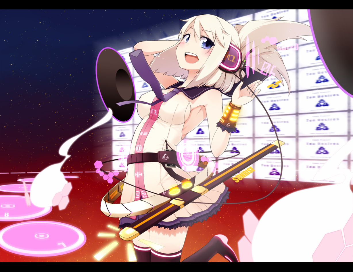 headphones, oyaji_kusa, touhou, toyosatomimi_no_miko