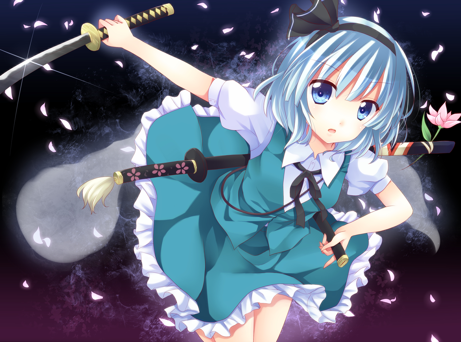 ikeda_hazuki, katana, konpaku_youmu, myon, sword, touhou, weapon