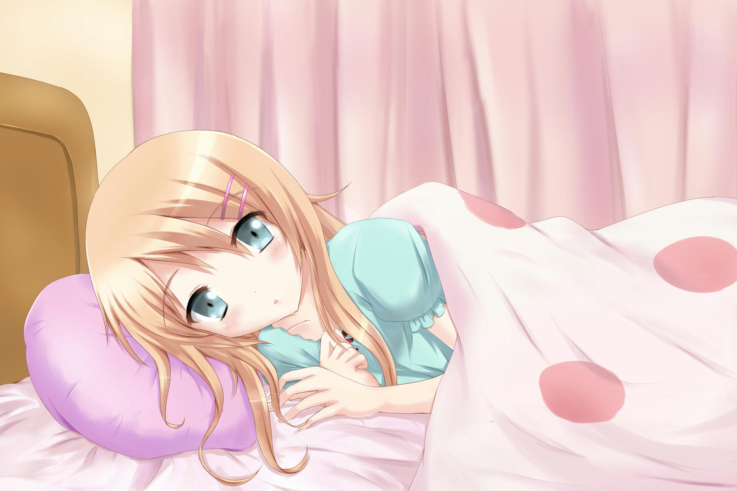 aqua_eyes, bed, brown_hair, kilias, kousaka_kirino, long_hair, ore_no_imouto_ga_konna_ni_kawaii_wake_ga_nai