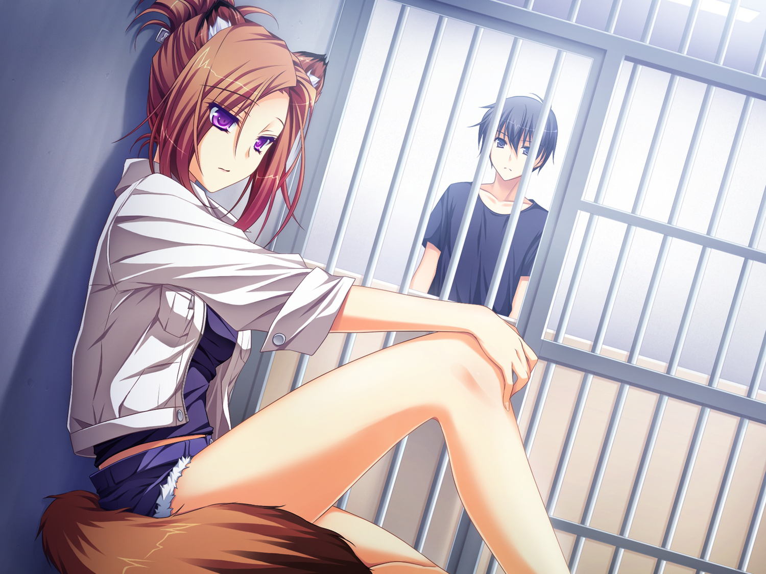 animal_ears, black_eyes, black_hair, brown_hair, game_cg, male, nagumo_ryouko, otomimi_infinity