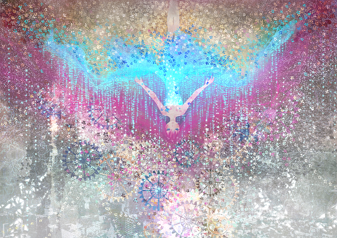bonnou-s-rice, flowers, megurine_luka, vocaloid