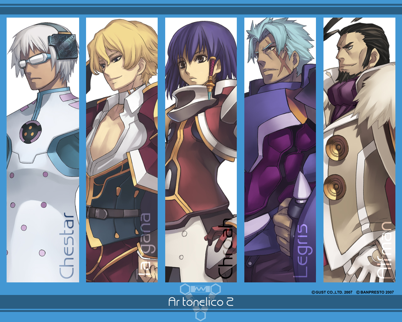 alfman_uranous, ar_tonelico, ar_tonelico_ii, chester_lu_whinoah, croix_batel, leglius_branchesca, nagi_ryou, targana