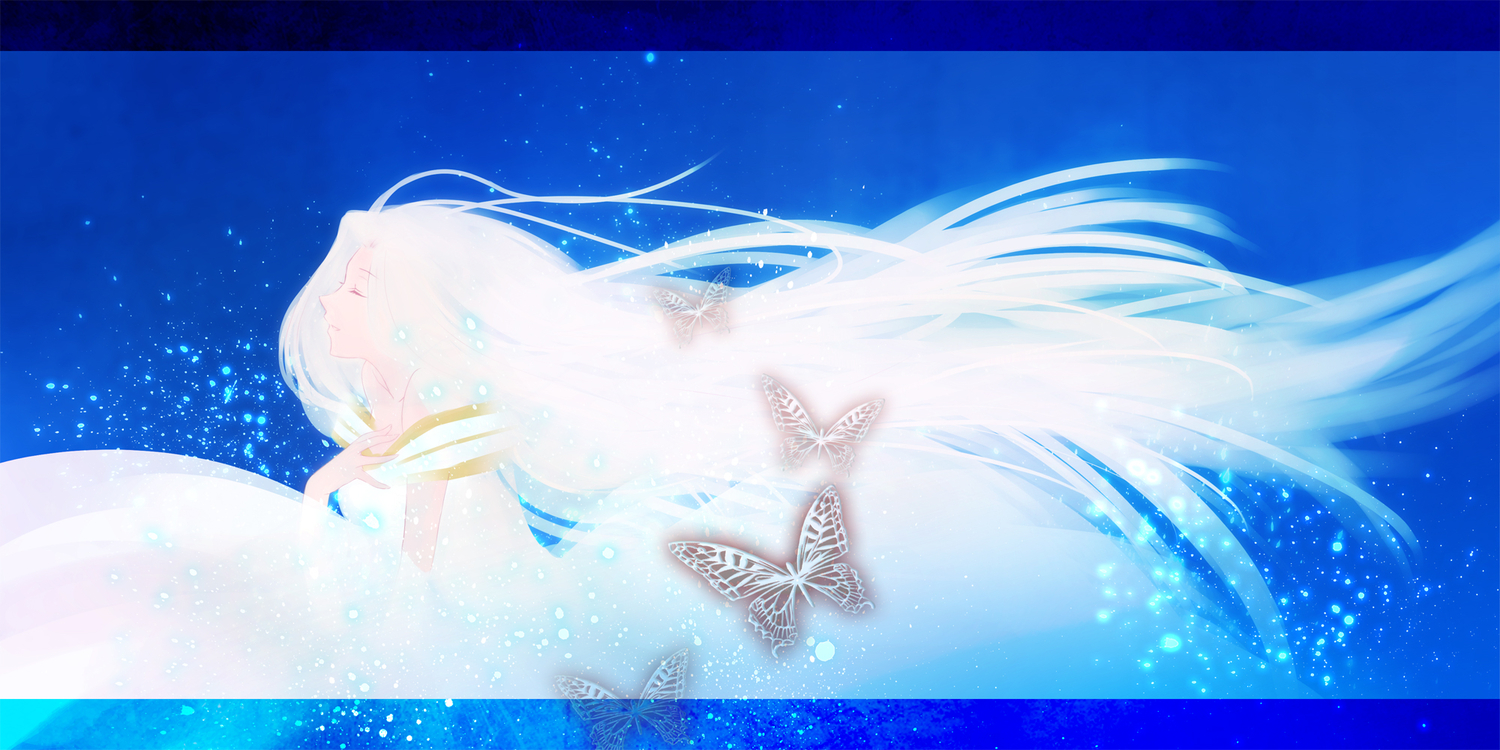 butterfly, fate_(series), fate/stay_night, fate/zero, irisviel_von_einzbern, long_hair, yuuki_sara