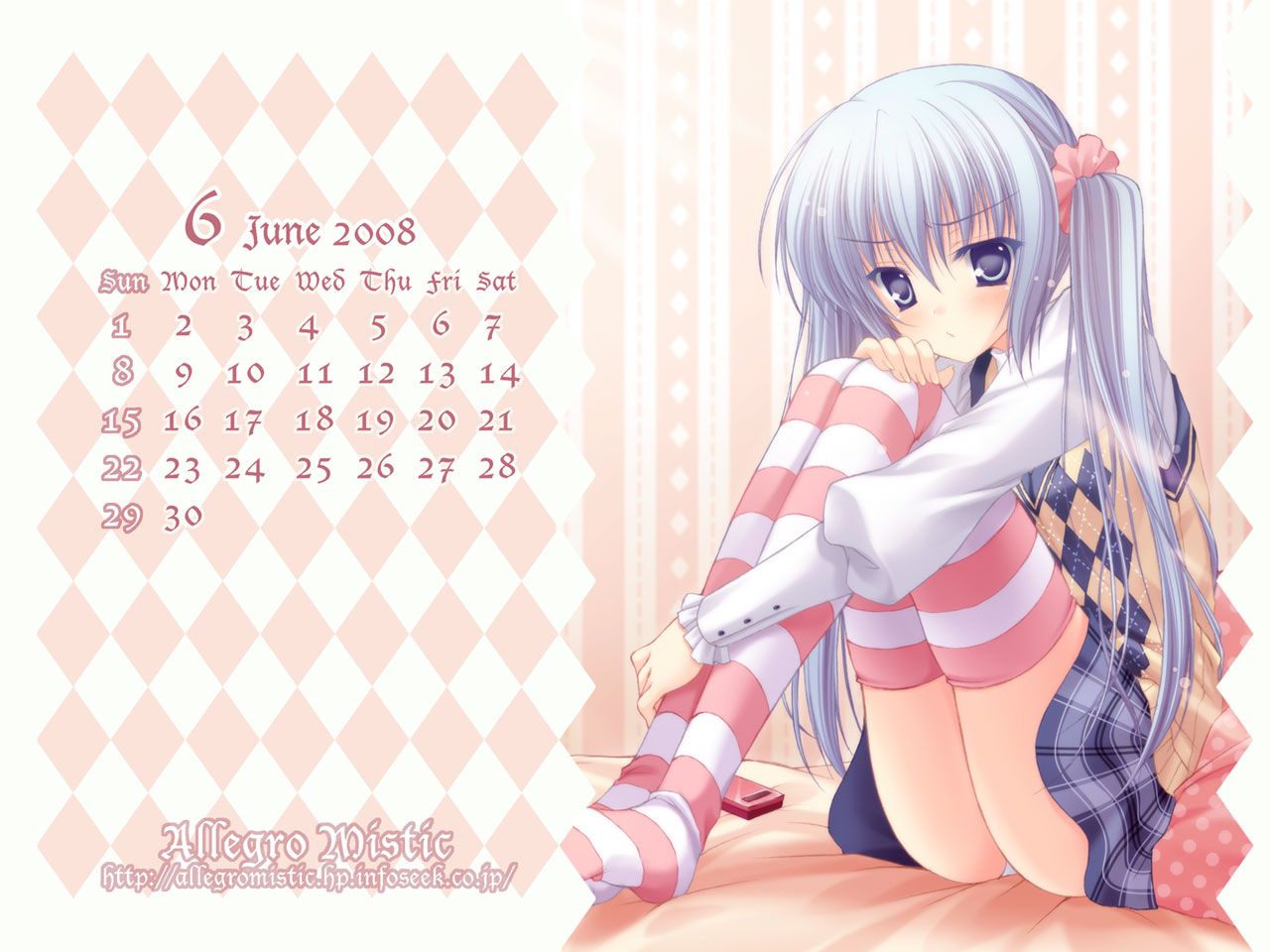 allegro_mistic, bed, blue_eyes, blue_hair, calendar, loli, original, panties