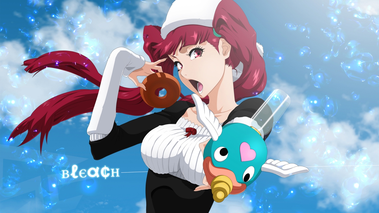 bleach, dokugamine_riruka, red_eyes, red_hair