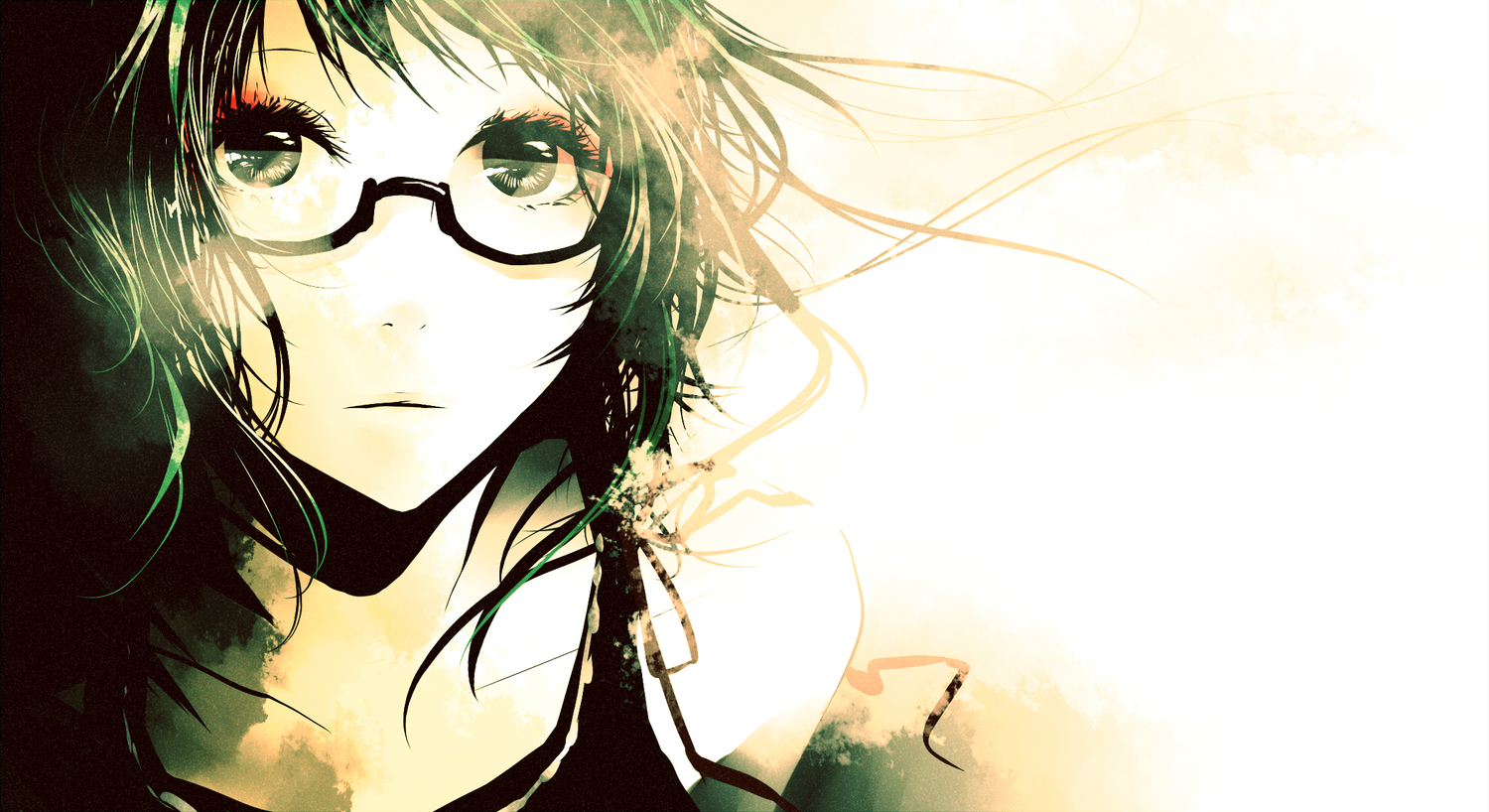close, dlei, glasses, gumi, vocaloid