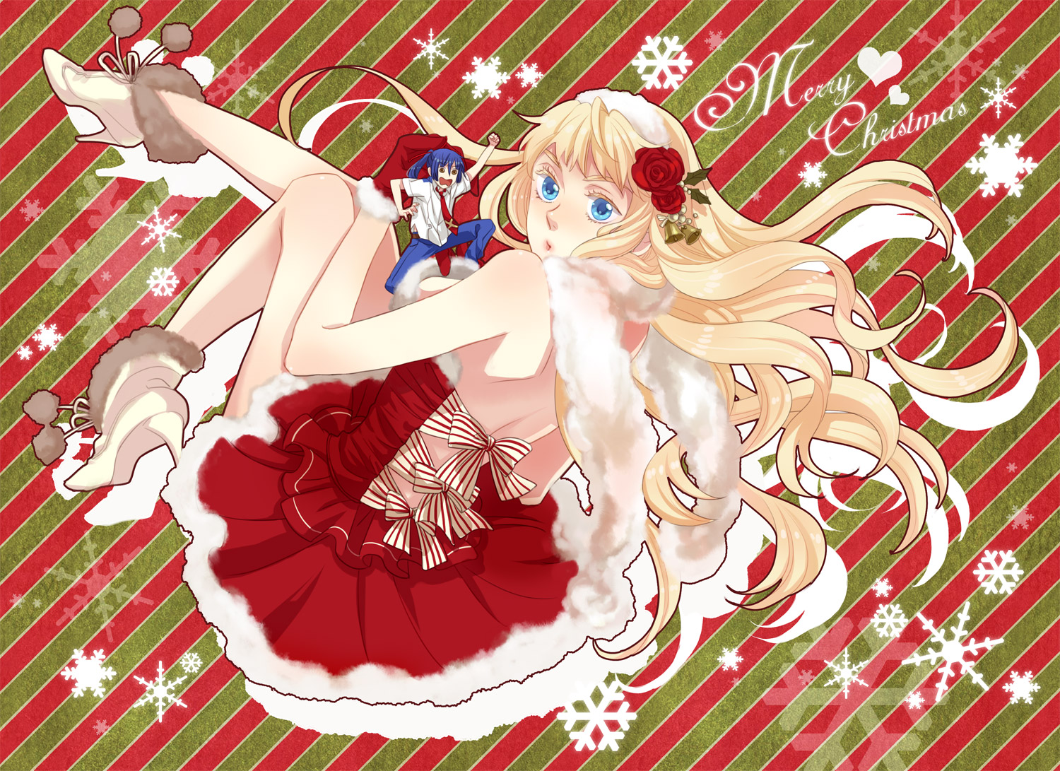 christmas, macross, macross_frontier, male, saotome_alto, sheryl_nome