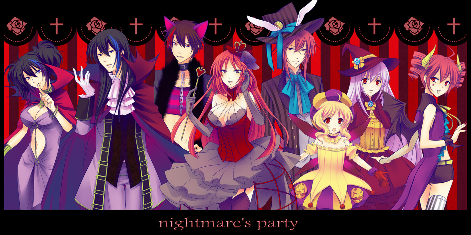 group, halloween, kasane_ted, kasane_teto, loli, male, namine_ritsu, rook_(utau)
