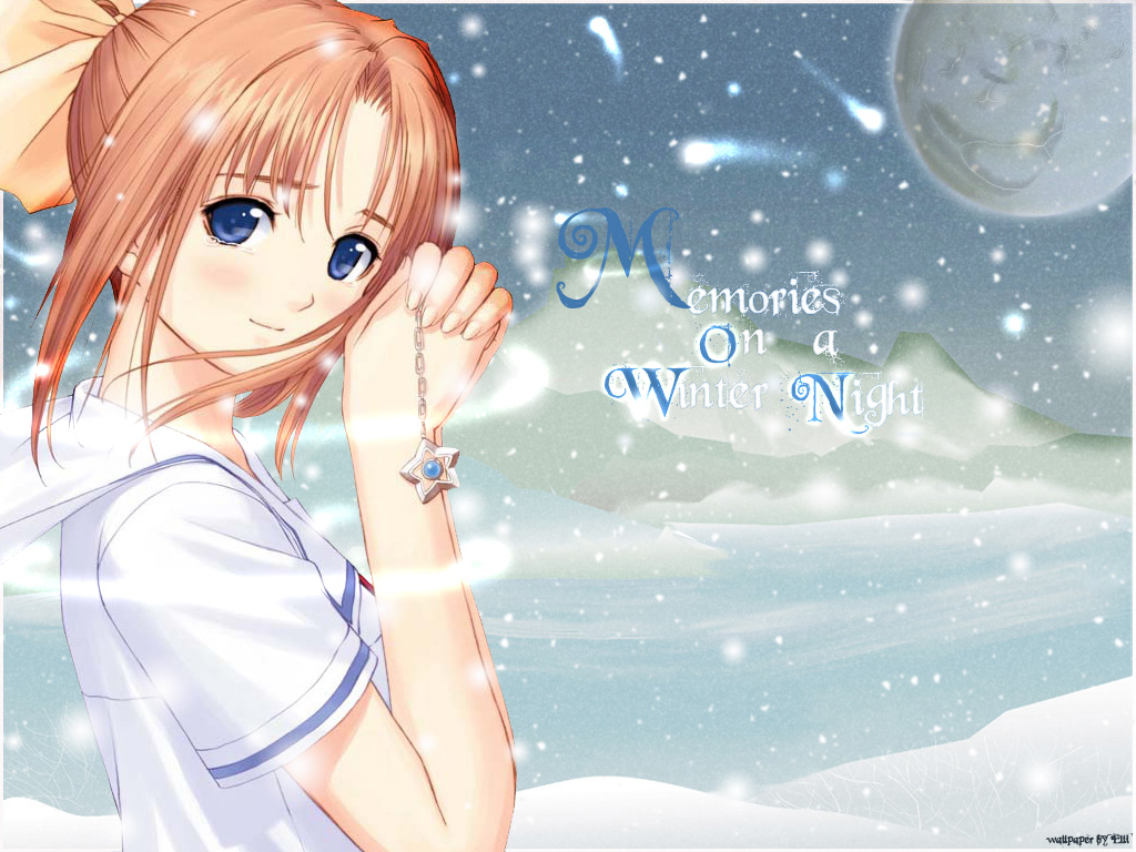 after, after_sweet_kiss, blue_eyes, shiomiya_kanami, snow, taka_tony, winter