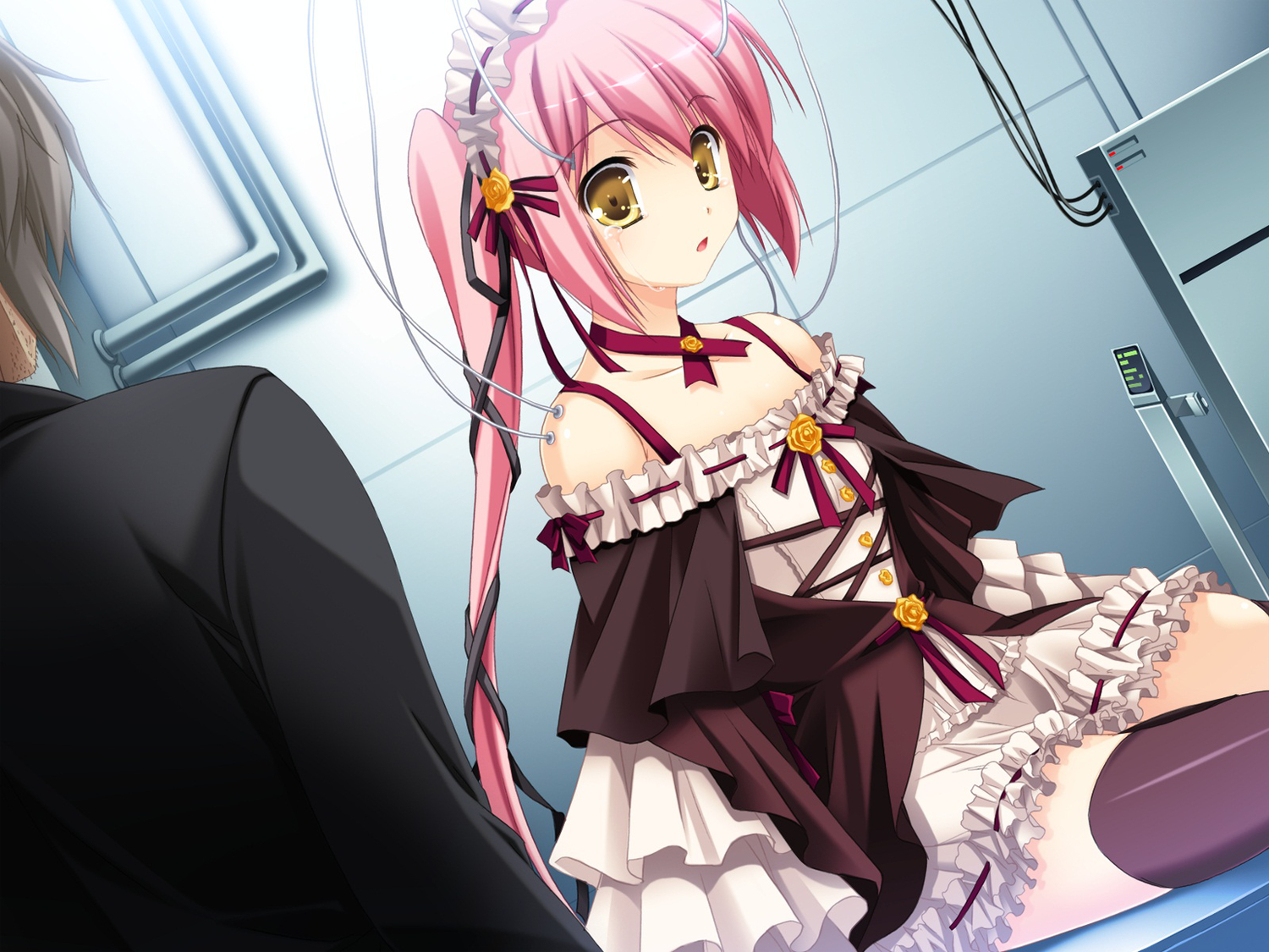 3rd_eye, alice_(bloody_rondo), bloody_rondo, crying, game_cg, headband, lolita_fashion, long_hair