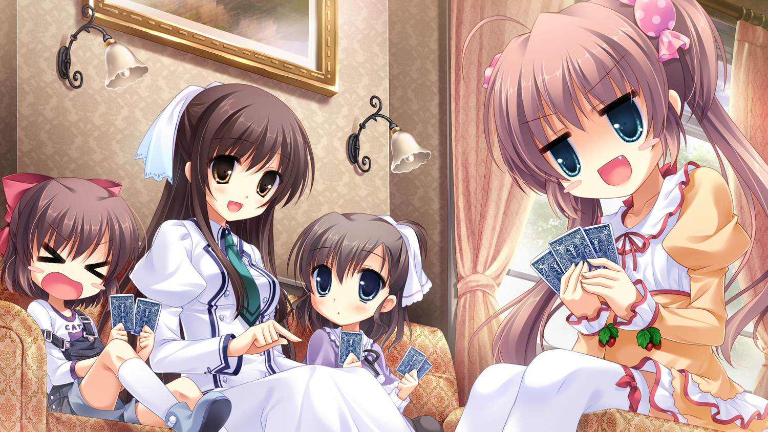 blue_eyes, brown_eyes, brown_hair, cabbit, game_cg, group, loli, long_hair