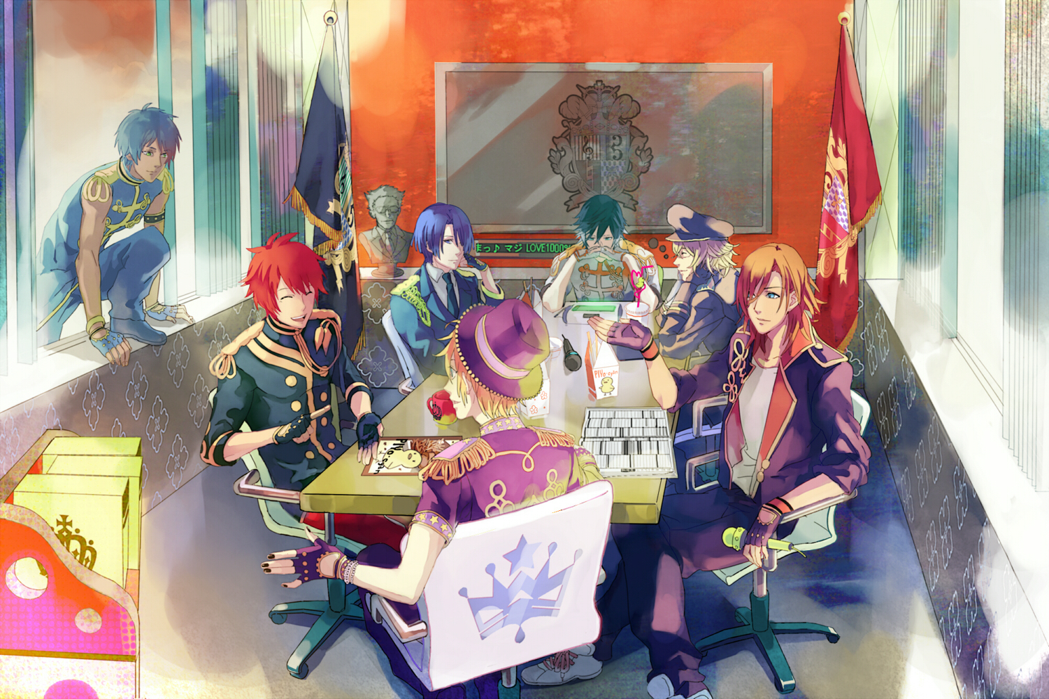 aijima_seshiru, all_male, hijirikawa_masato, ichinose_tokiya, ittoki_otoya, jinguuji_ren, kurusu_shou, male