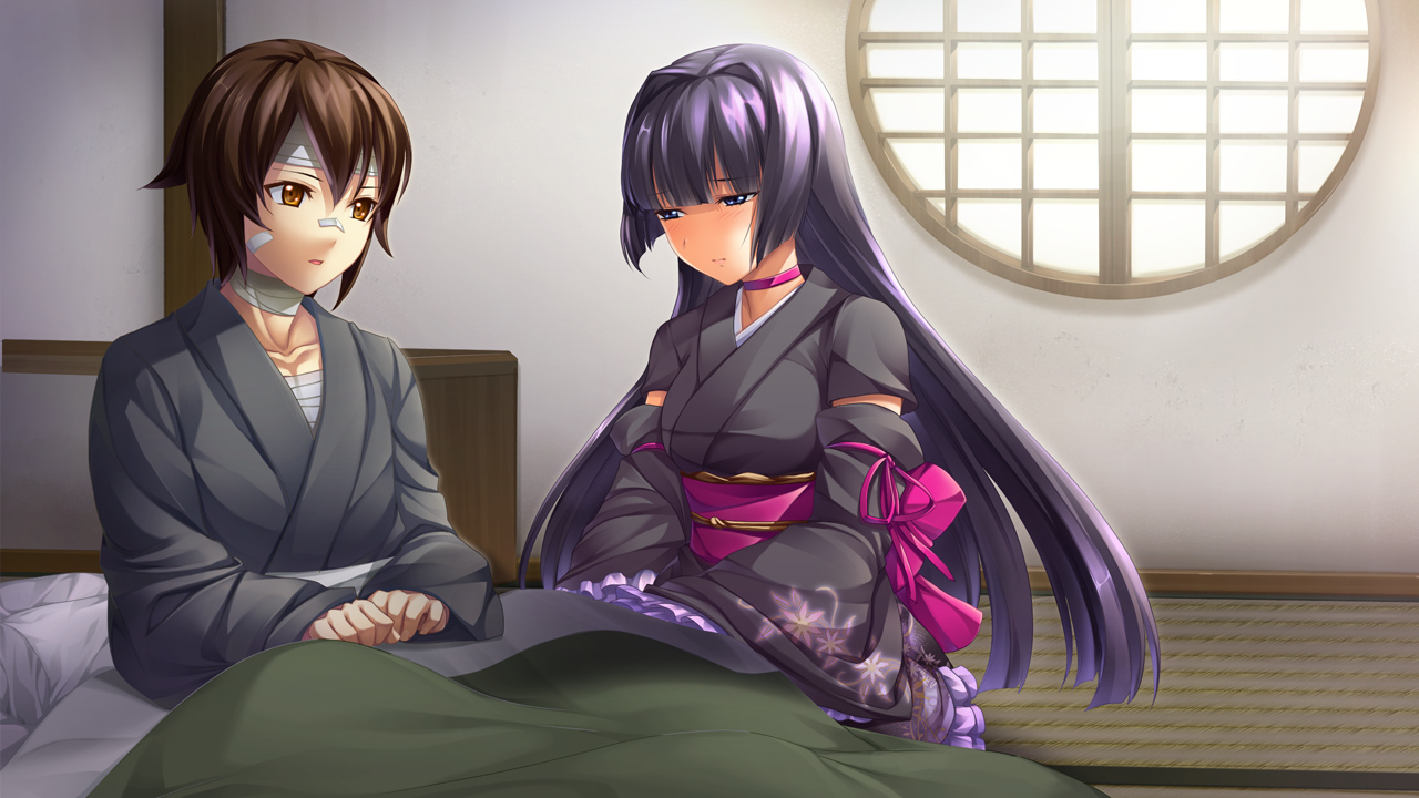 game_cg, izuna_zanshinken, japanese_clothes, kuzuryuu_suzuka, male, musumi_koutarou