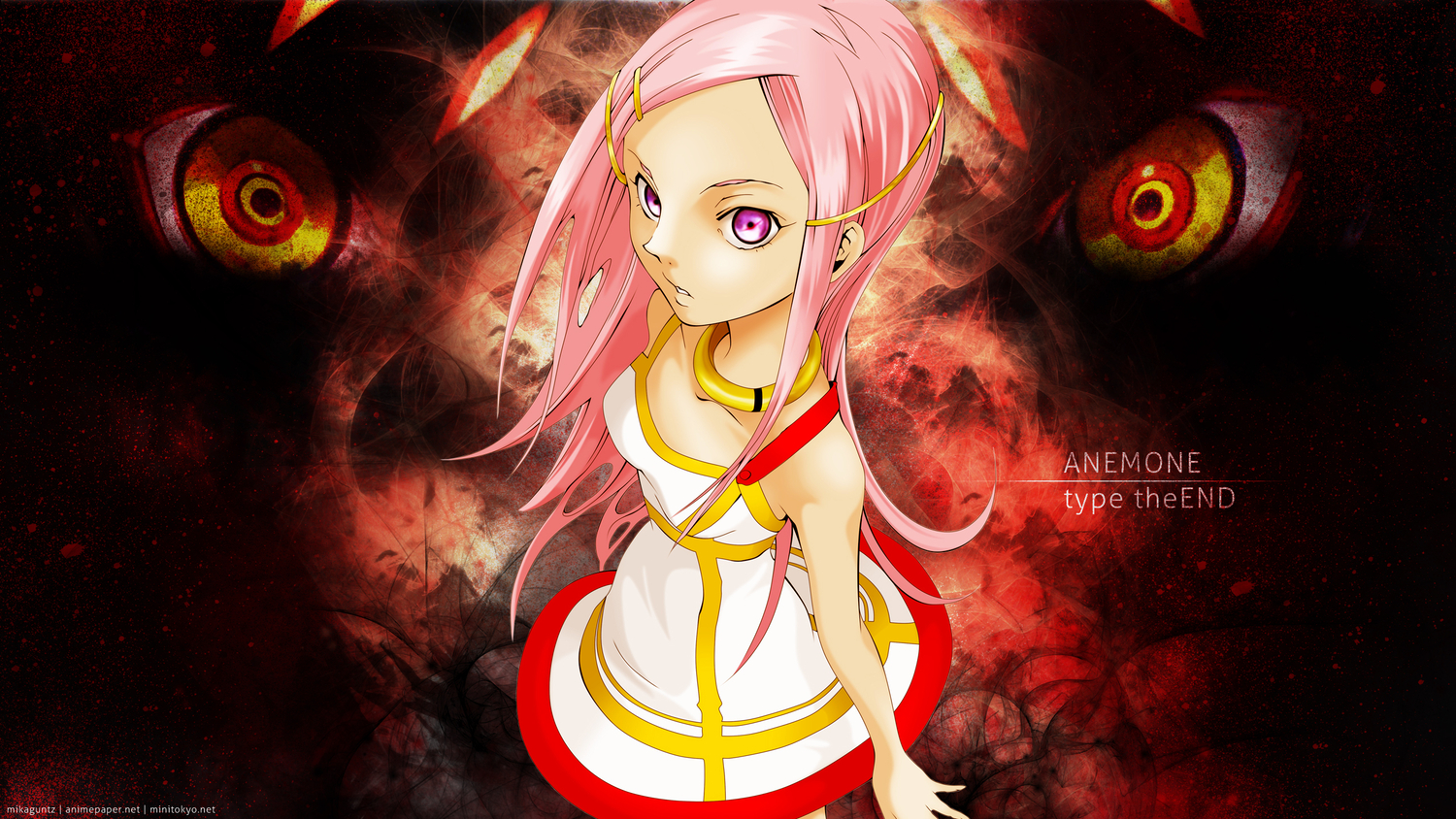 anemone, eureka_seven, pink_hair, purple_eyes
