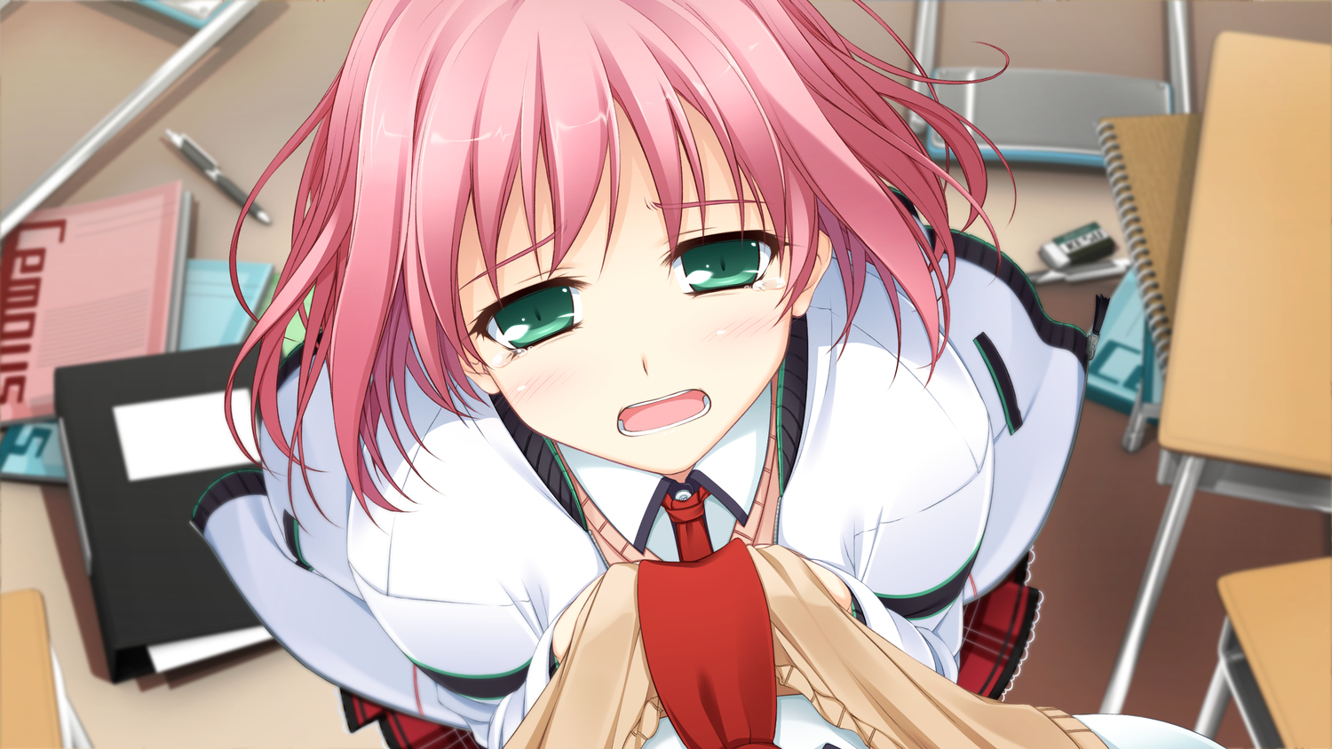 game_cg, ninomae_sakura, shunki_gentei_poco_a_poco, tears