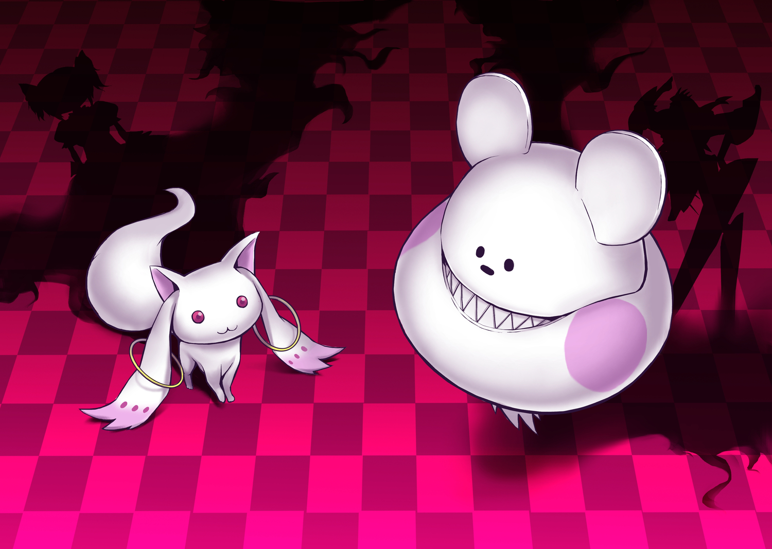 bokurano, coemushi, crossover, kaname_madoka, kyuubee, lif_(lif-ppp), mahou_shoujo_madoka_magica, zearth