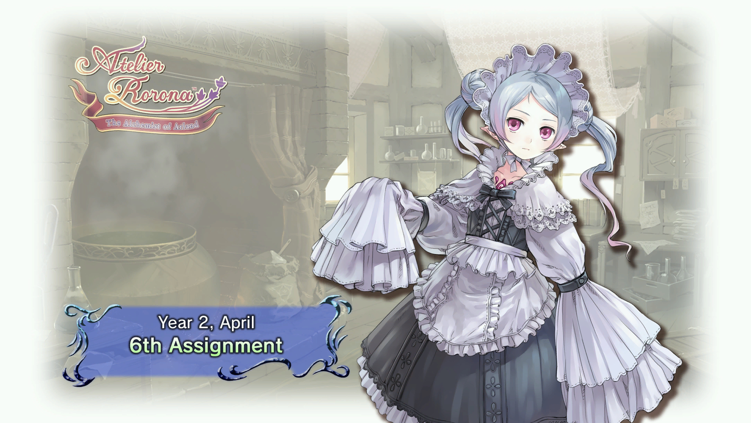 atelier_rorona, dress, game_cg, hom, kishida_mel, long_hair, pointed_ears
