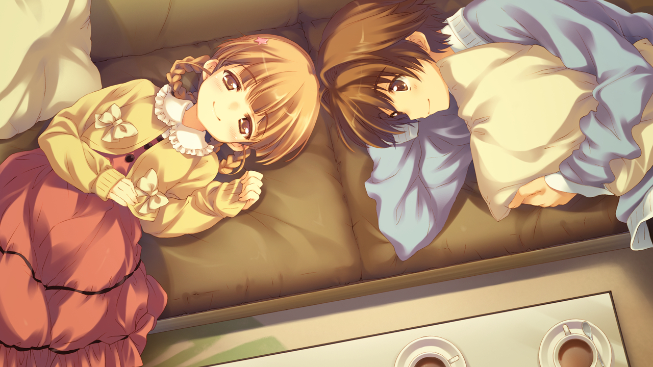brown_eyes, brown_hair, game_cg, hakase_chino, hoshino_ouji, hoshi_no_ouji-kun, qp:flapper, tagme_(artist)