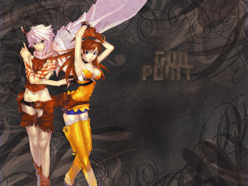 bakuretsu_tenshi, gun, jo, meg, weapon