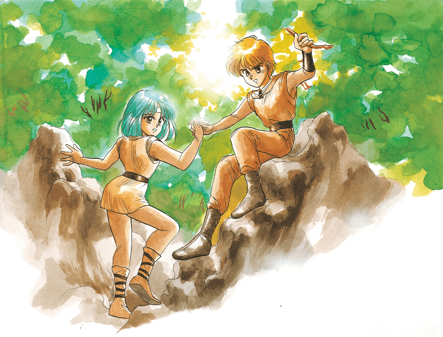 alec, mina, phantasy_star, phantasy_star_gaiden, scan