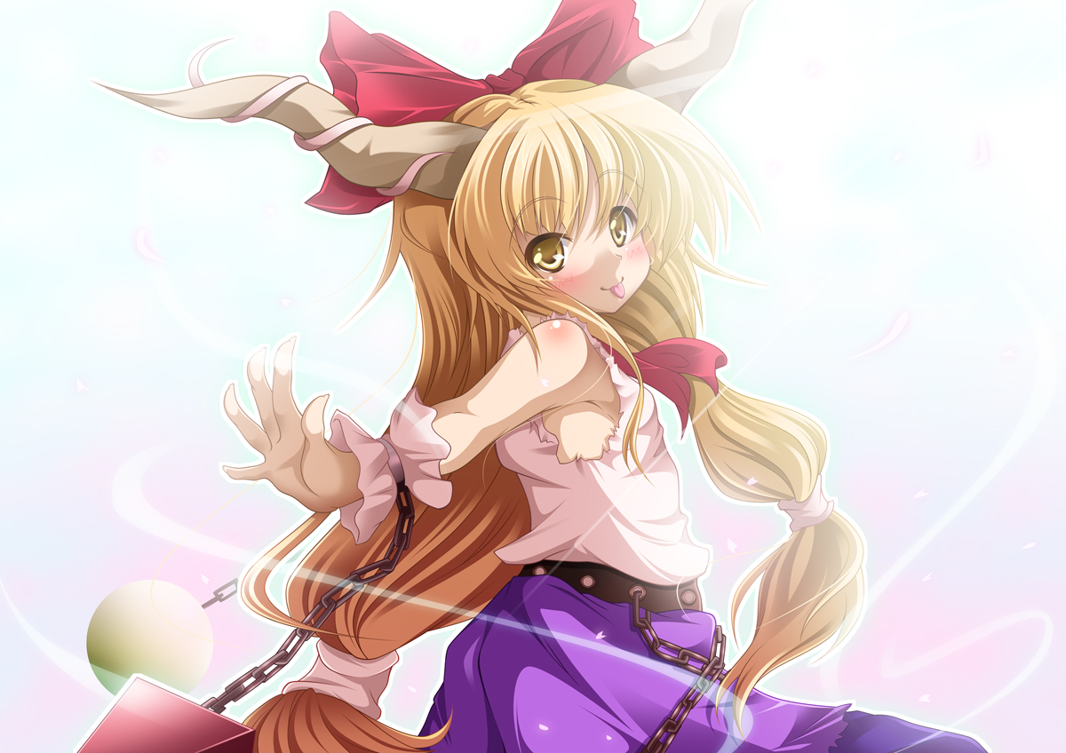 ayakawa_akito, ibuki_suika, touhou