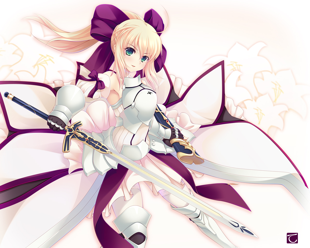 artoria_pendragon_(all), fate_(series), fate/stay_night, fate/unlimited_codes, saber, saber_lily, tebukuro