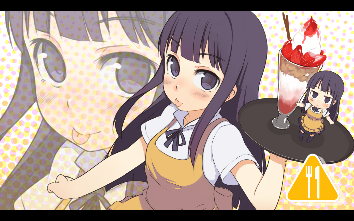 chibi, oza_watto, working!!, yamada_aoi, zoom_layer