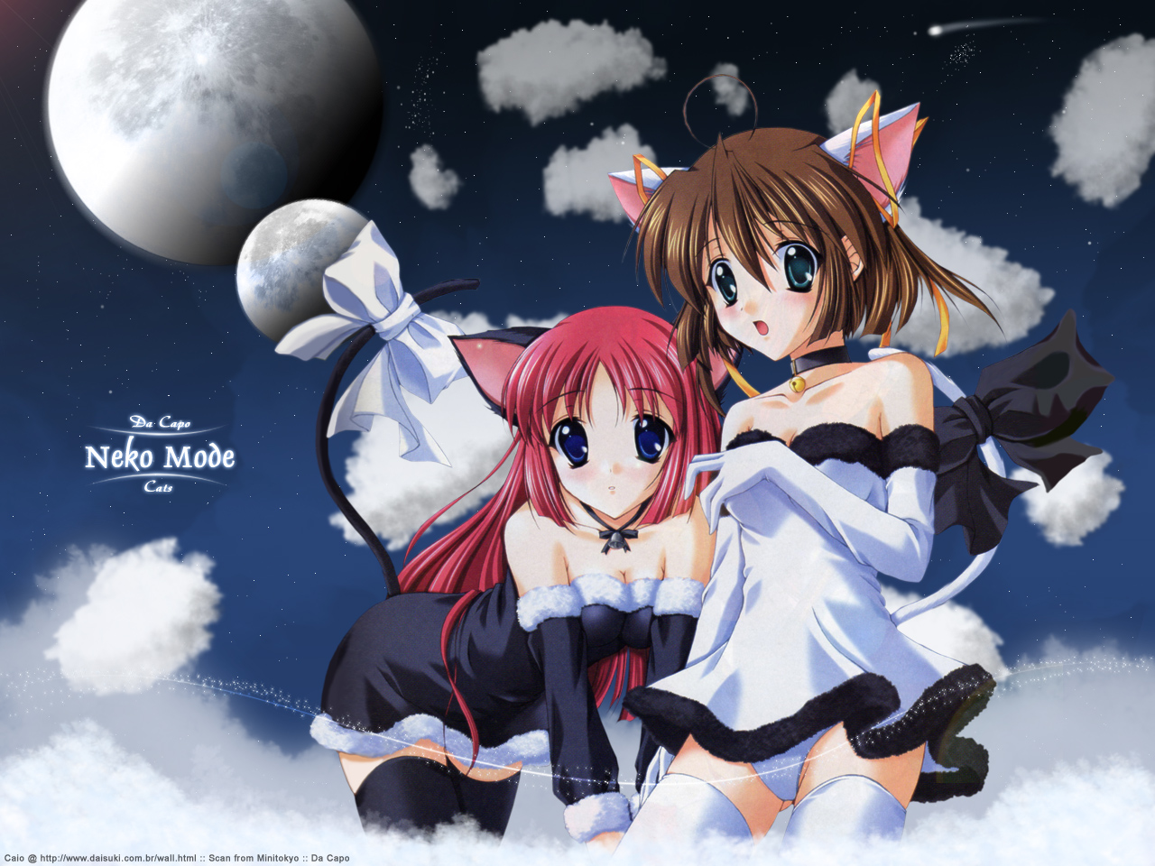 animal_ears, asakura_nemu, bell, blue_eyes, blush, bow, breasts, brown_hair