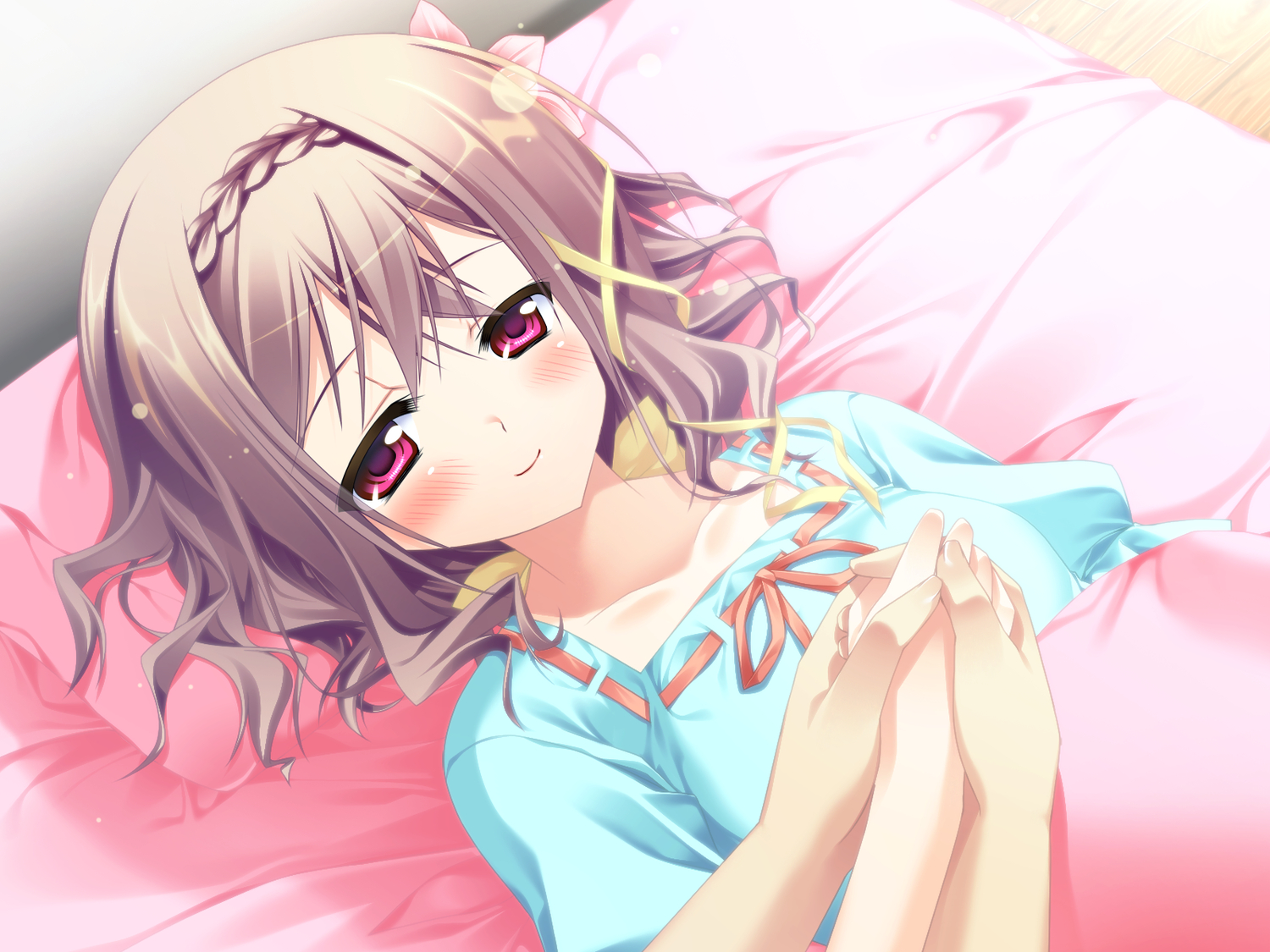bed, game_cg, koisuru_koto_to_mitsuketari, purinko, suzuse_satsuki
