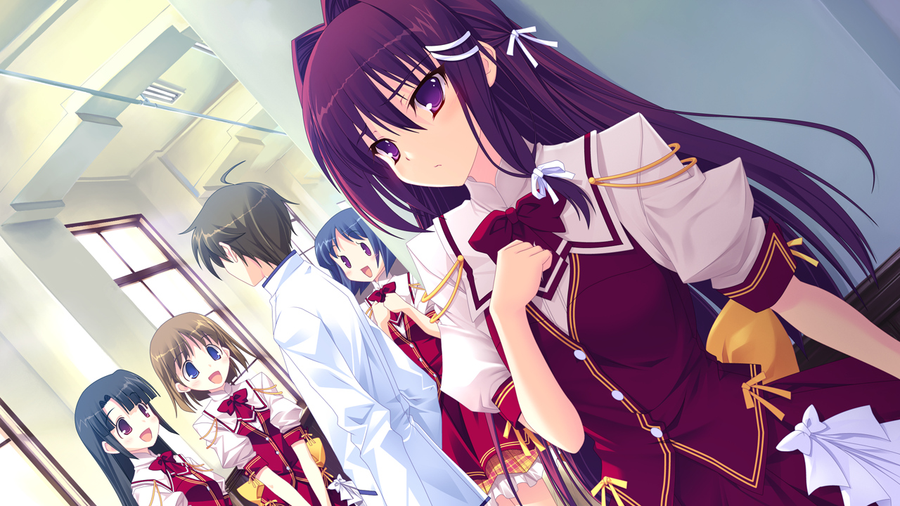 game_cg, group, kanamori_satoshi, kikurage, kimi_wo_aogi_otome_wa_hime_ni, long_hair, male, purple_eyes