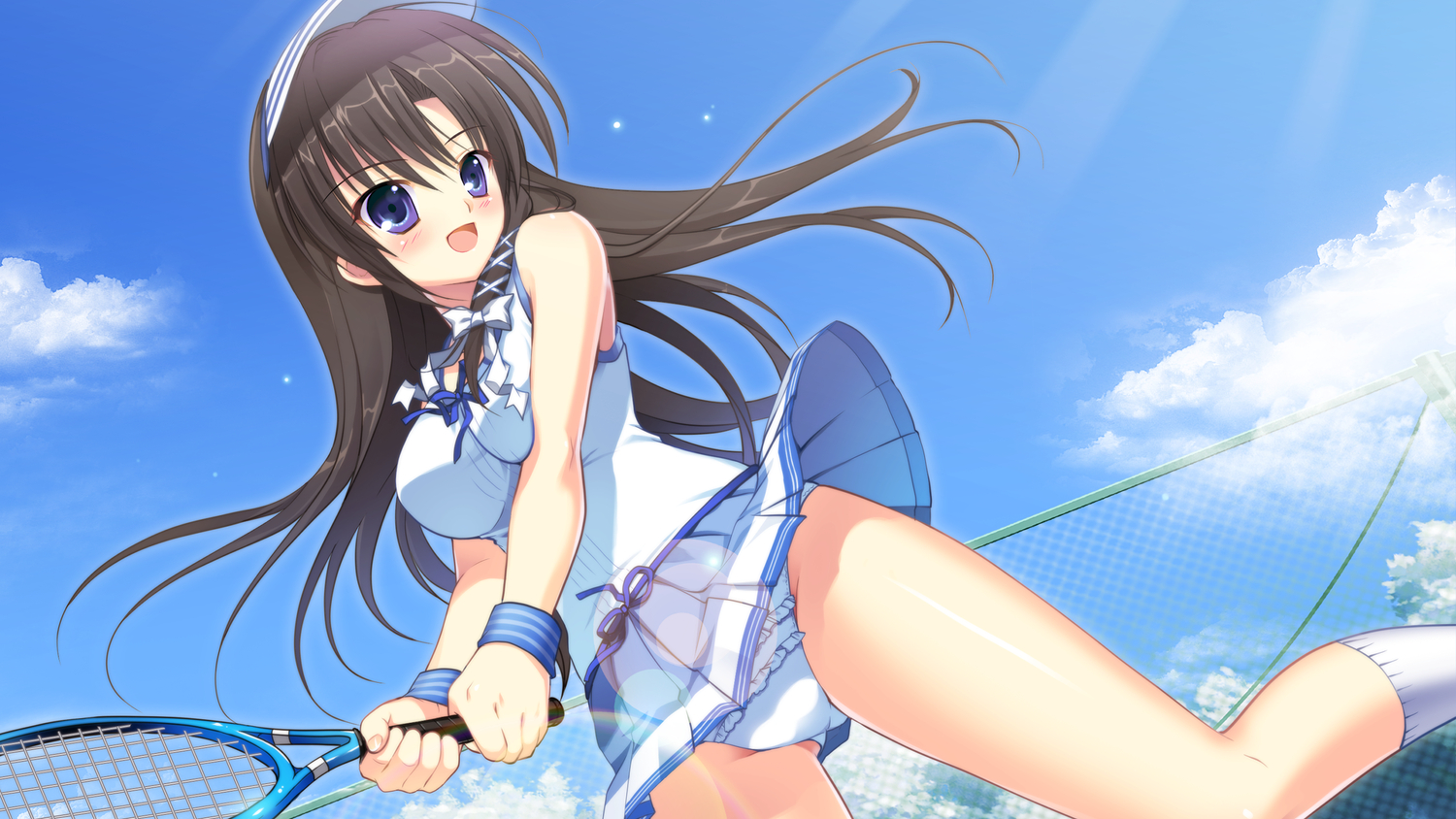 akigase_nozomi, game_cg, manatsu_no_yoru_no_yuki_monogatari, mikeou, sport, tennis