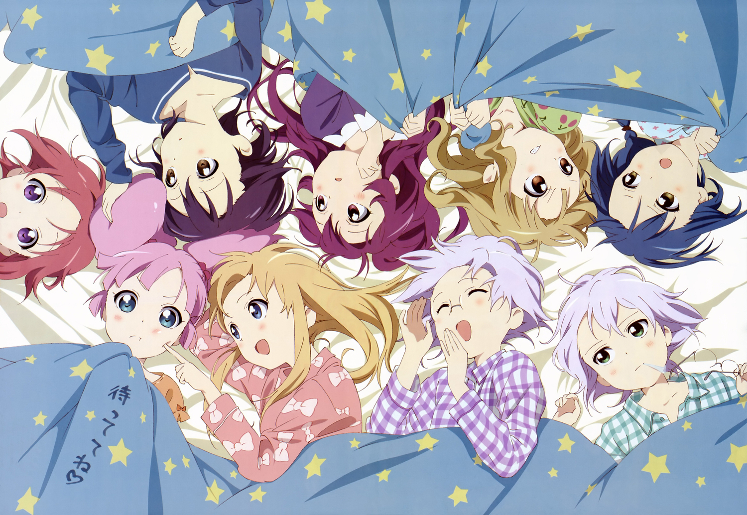 akaza_akari, funami_yui, furutani_himawari, ikeda_chitose, ikeda_chizuru, megami, nakajima_chiaki, oomuro_sakurako
