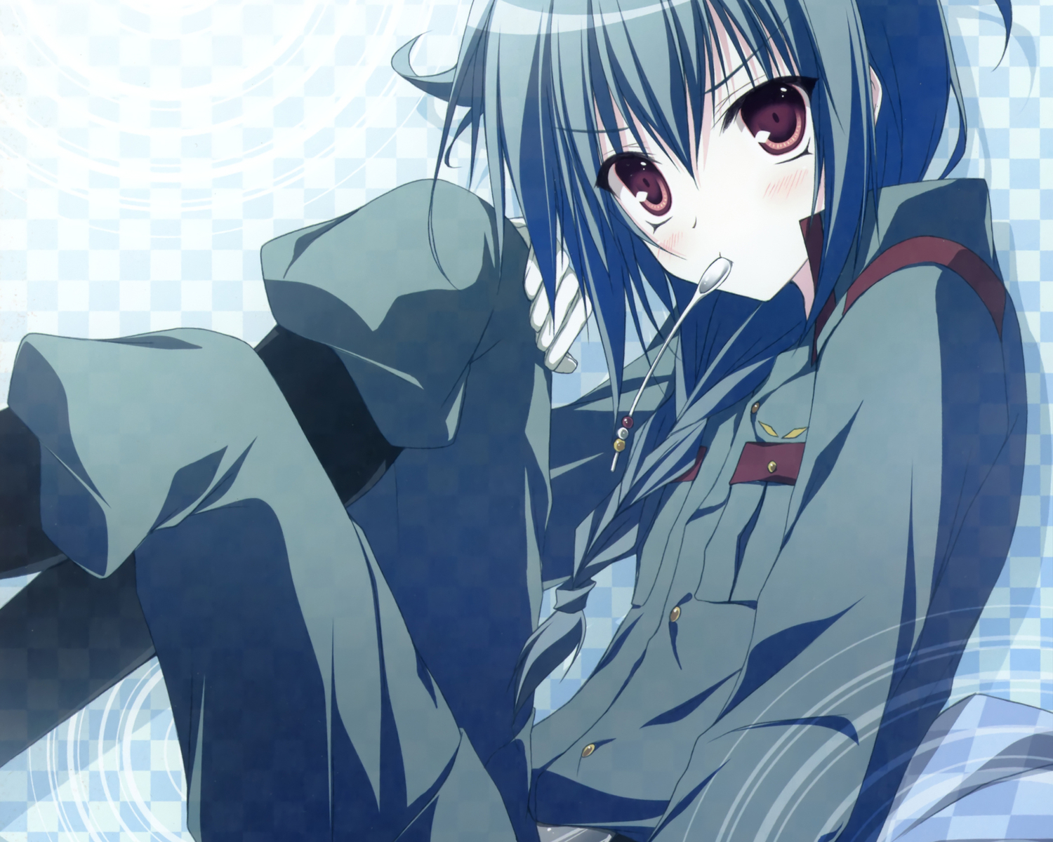 allegro_mistic, all_male, blue_hair, blush, inazuma_eleven, male, mistorene_callus, otoko_no_ko, purple_eyes, takano_yuki, uniform