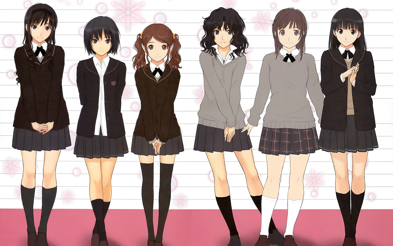 amagami, ayatsuji_tsukasa, group, headband, kneehighs, morishima_haruka, nakata_sae, nanasaki_ai