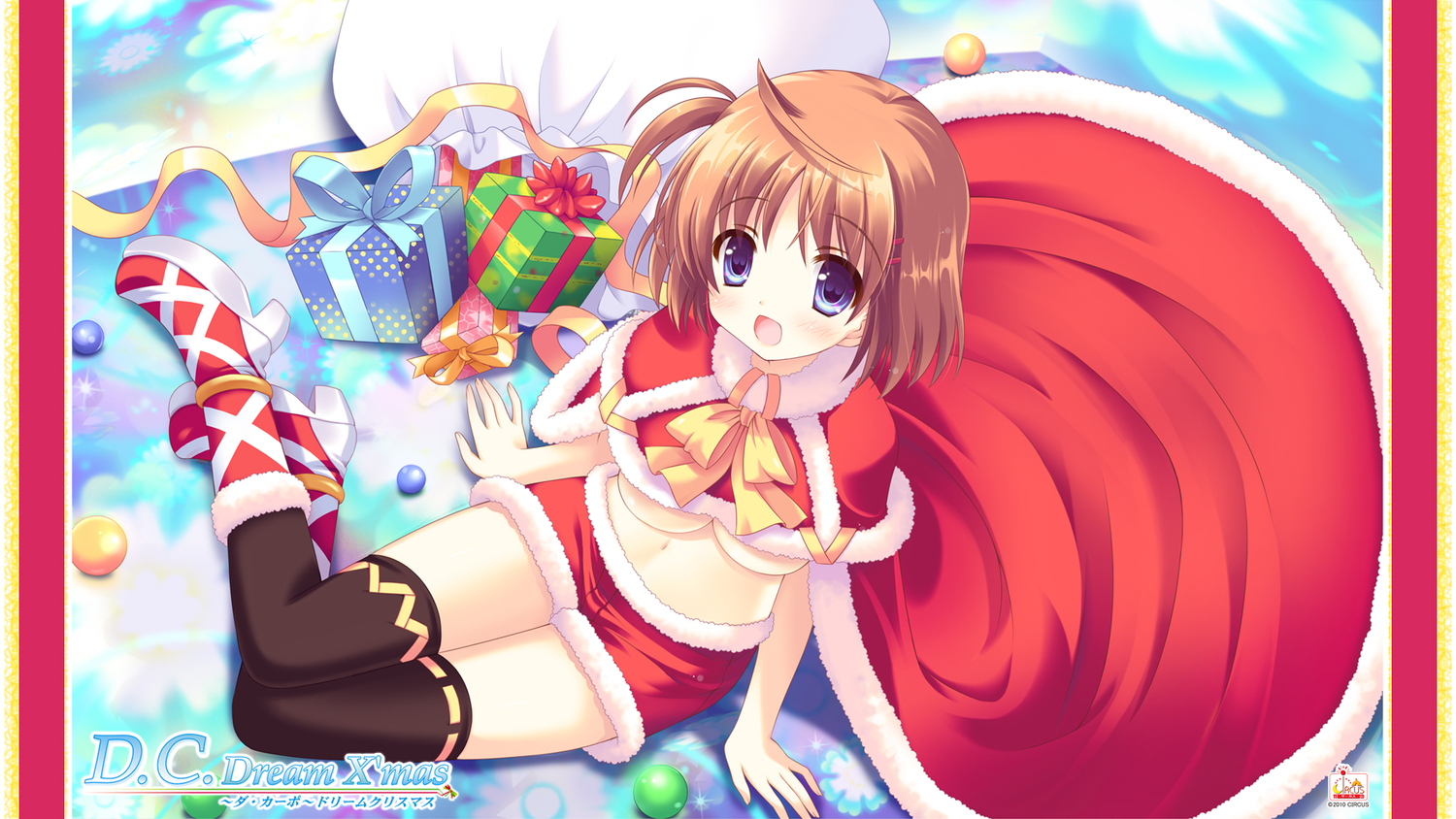 breasts, christmas, da_capo_dream_x'mas, tsukishima_yuuko, underboob