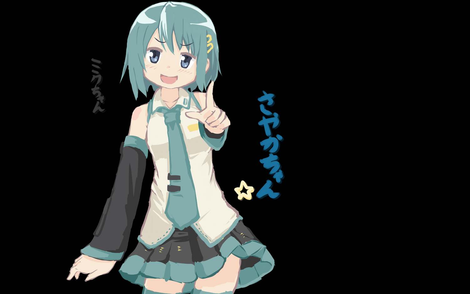 black, cosplay, hangaku, mahou_shoujo_madoka_magica, miki_sayaka, short_hair, thighhighs, tie