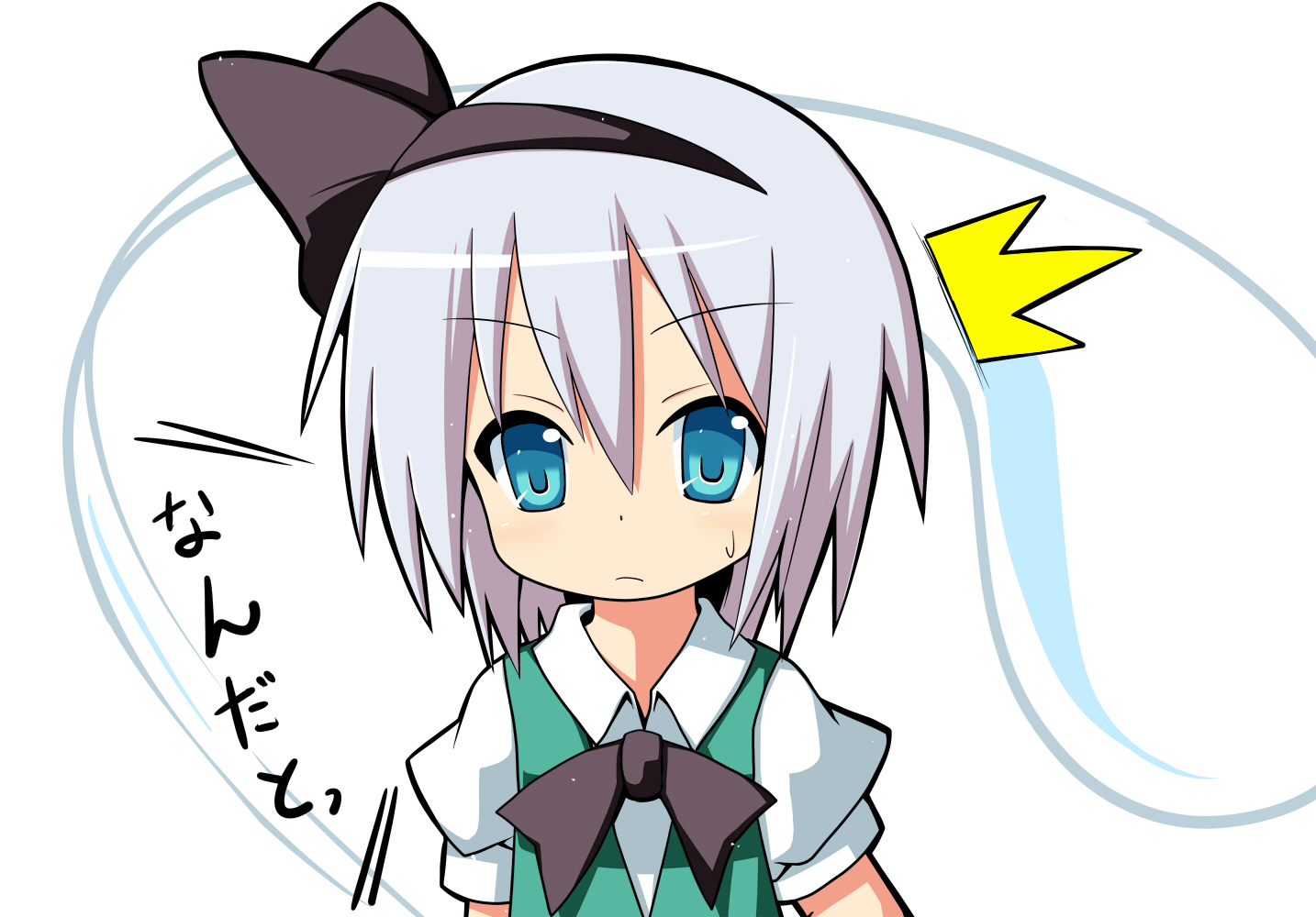 blue_eyes, close, gray_hair, ichihina, konpaku_youmu, myon, touhou, white