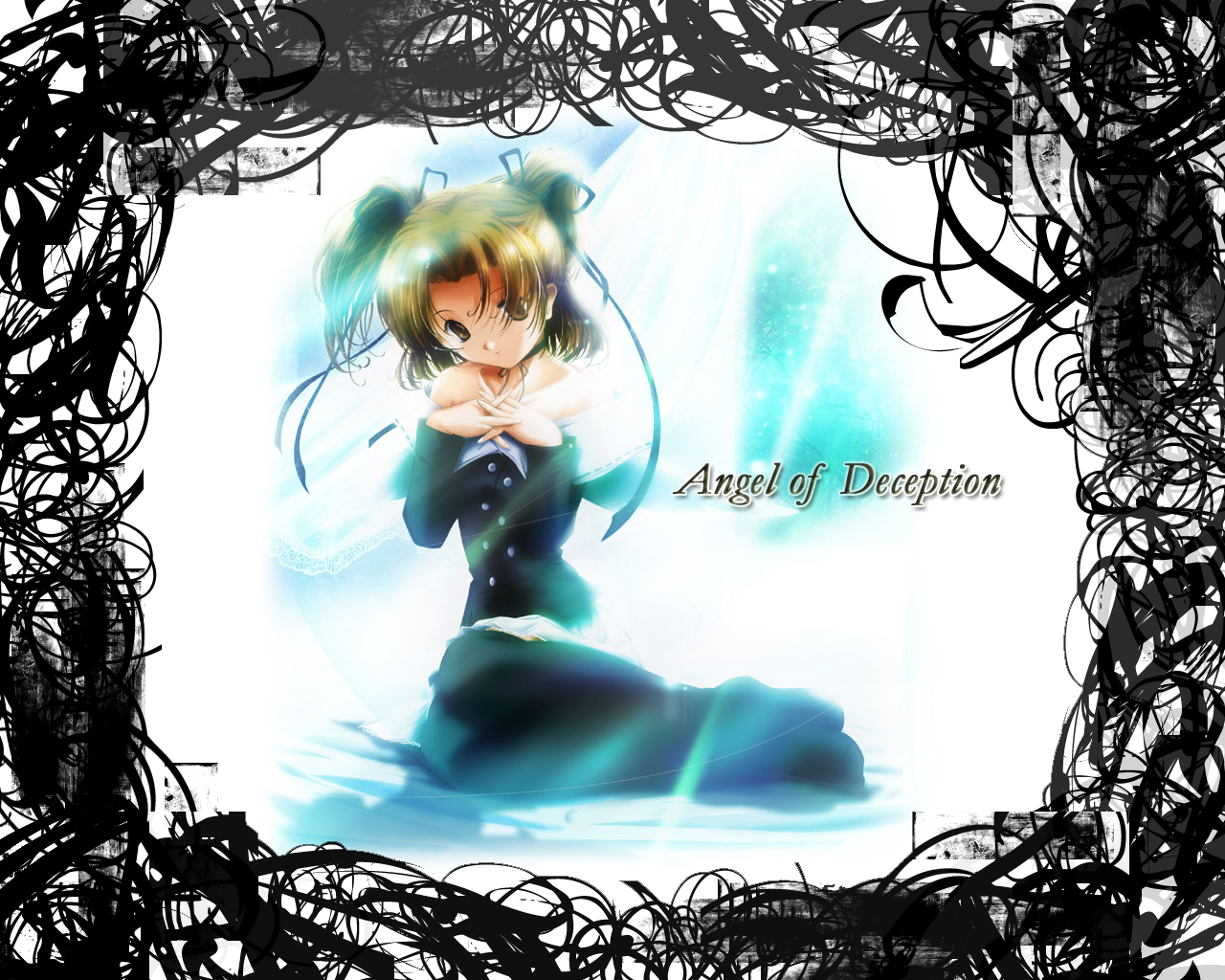 brown_eyes, brown_hair, choker, minakami_yotsuba, sister_princess, twintails, yukirin