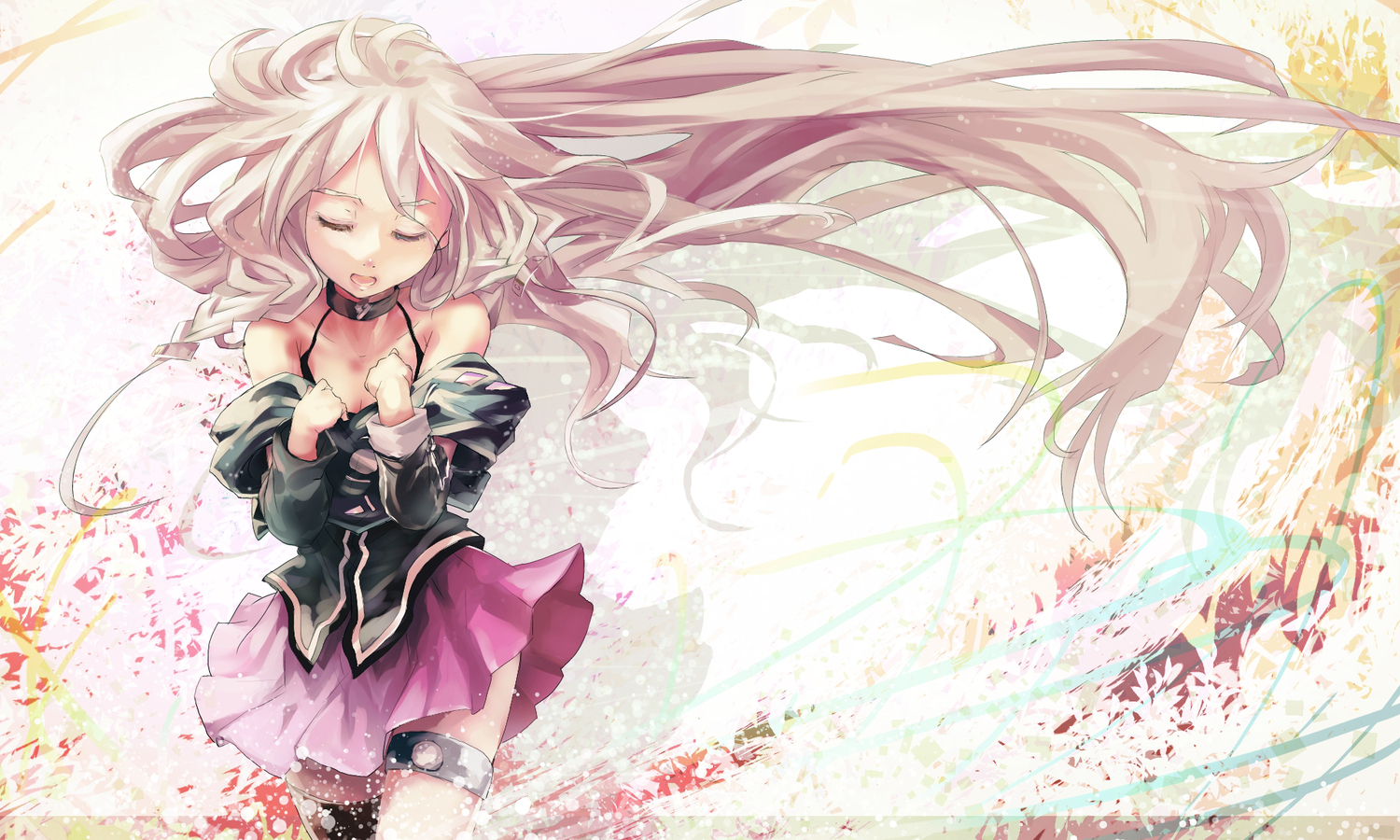 blonde_hair, braids, ia, k2pudding, long_hair, skirt, vocaloid